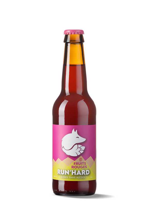 Birra di frutta rossa 33cl Run'hard senza alcol 0,4%