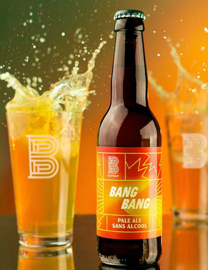 Bière BapBap BANG BANG Pale Ale sans alcool 0,3% Sanzalc, cave sans alcool pour adultes décomplexés