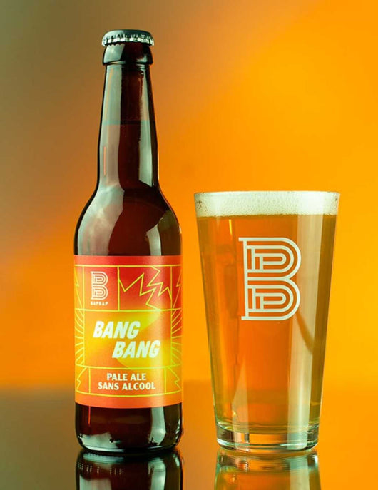 Bière BapBap BANG BANG Pale Ale sans alcool 0,3% Sanzalc, cave sans alcool pour adultes décomplexés