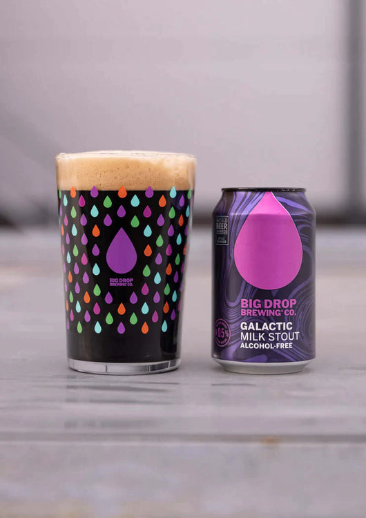 Bière Big Drop Galactic Milk Stout 0,5% sans alcool 🥂 Sanzalc, la cave sans alcool et sans complexe