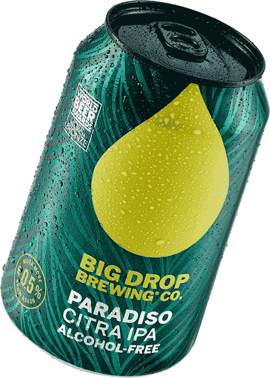 Bière Big Drop Paradiso Citra IPA 0,5% sans alcool 🥂 Sanzalc, la cave sans alcool et sans complexe