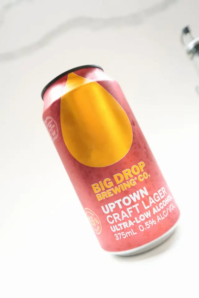 Bière Big Drop Uptown Lager 0,5% sans alcool 🥂 Sanzalc, la cave sans alcool et sans complexe