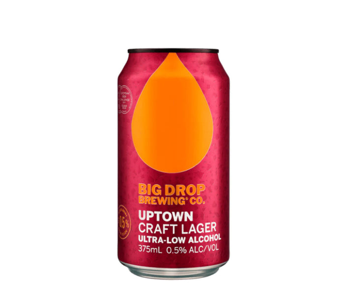 Bière Big Drop Uptown Lager 0,5% sans alcool 🥂 Sanzalc, la cave sans alcool et sans complexe