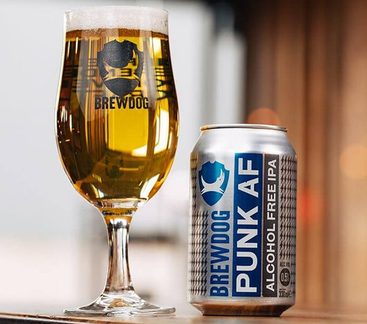 Bière Brewdog Punk IPA 0,5% sans alcool Sanzalc, cave sans alcool pour adultes décomplexés