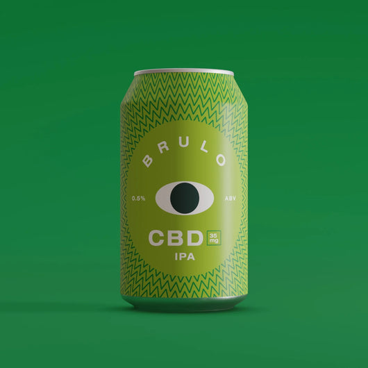 Bière Brulo CBD IPA sans alcool 0.5% Sanzalc, cave sans alcool pour adultes décomplexés