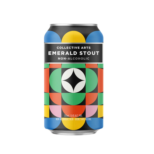 Bière Collective Arts Emerald Stout sans alcool 0,4% Sanzalc, cave sans alcool pour adultes décomplexés