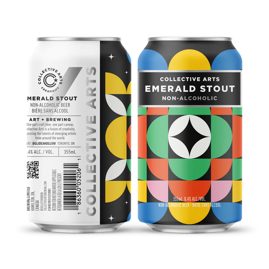 Bière Collective Arts Emerald Stout sans alcool 0,4% Sanzalc, cave sans alcool pour adultes décomplexés