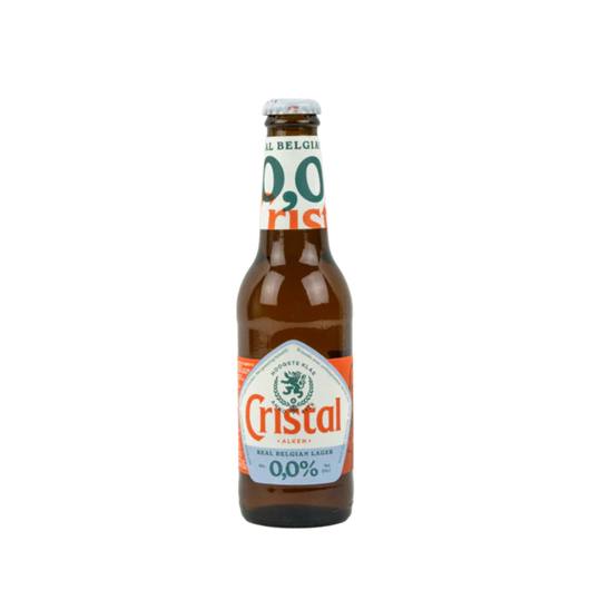 Bière Cristal 0.0 sans alcool Sanzalc, cave sans alcool pour adultes décomplexés