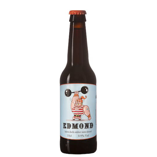 Bière Edmond dark amber 0,5% sans alcool 🥂 Sanzalc, la cave sans alcool et sans complexe