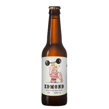 Bière Edmond la blonde & bio 0,5% sans alcool 🥂 Sanzalc, la cave sans alcool et sans complexe
