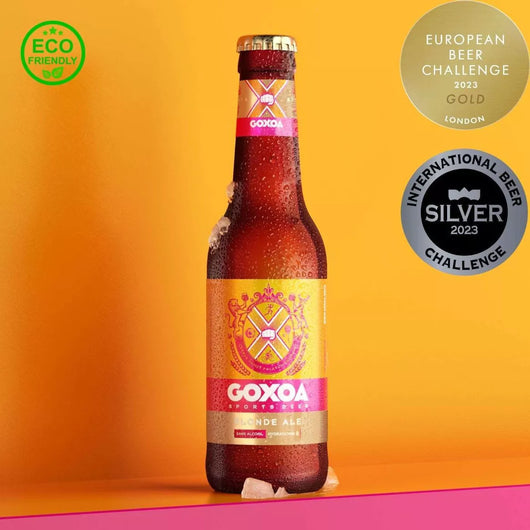 Bière Goxoa Blonde Ale bouteille 33cl - 0,3% sans alcool Sanzalc, cave sans alcool pour adultes décomplexés