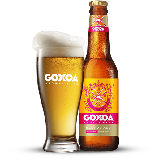 Bière Goxoa Blonde Ale bouteille 33cl - 0,3% sans alcool Sanzalc, cave sans alcool pour adultes décomplexés