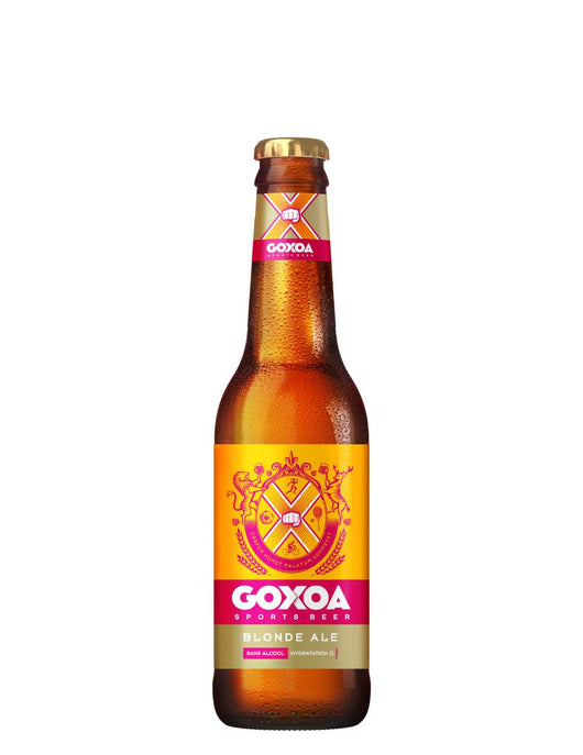 Bière Goxoa Blonde Ale bouteille 33cl - 0,3% sans alcool Sanzalc, cave sans alcool pour adultes décomplexés