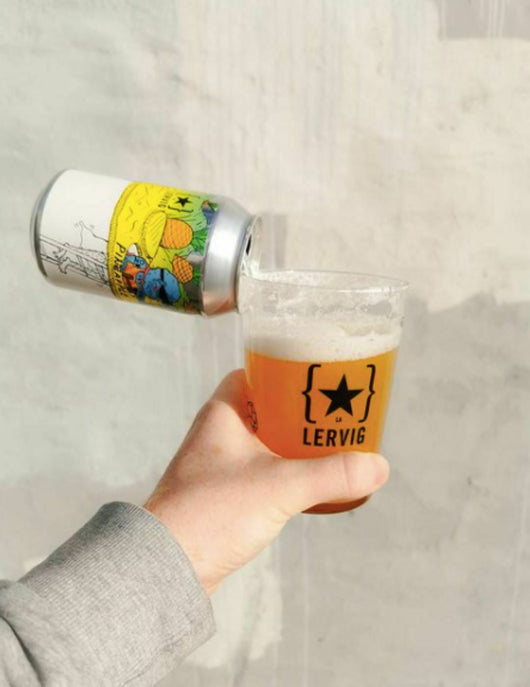 Bière Lervig No Worries Pineapple IPA 0,5% sans alcool Sanzalc, cave sans alcool pour adultes décomplexés