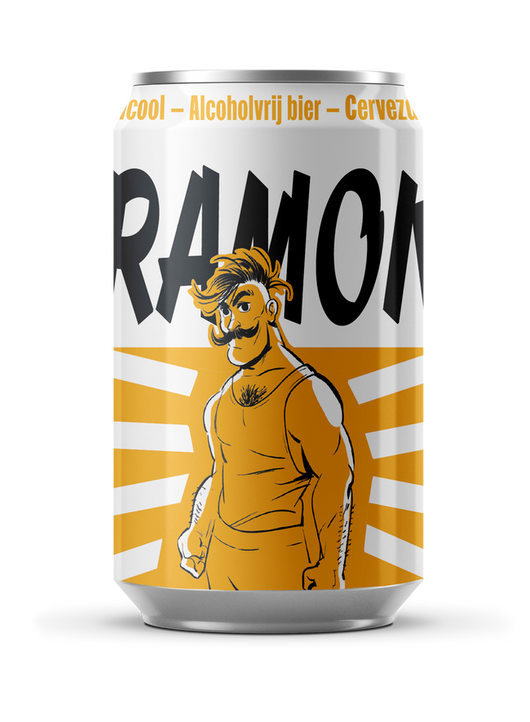 Bière Ramon 0,3% sans alcool Sanzalc, cave sans alcool pour adultes décomplexés