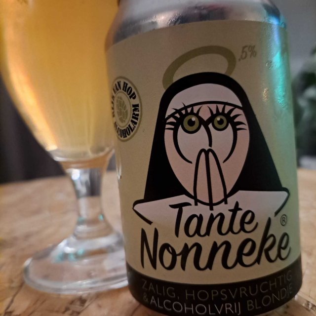 Bière Tante Nonneke IPA sans alcool 0,5% Sanzalc, cave sans alcool pour adultes décomplexés