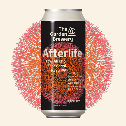 Bière The Garden Brewery - AfterLife IPA sans alcool 0.5% Sanzalc, cave sans alcool pour adultes décomplexés