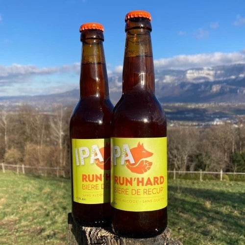 Bière sans alcool 33cl Run'Hard IPA 0,4% Sanzalc, cave sans alcool pour adultes décomplexés