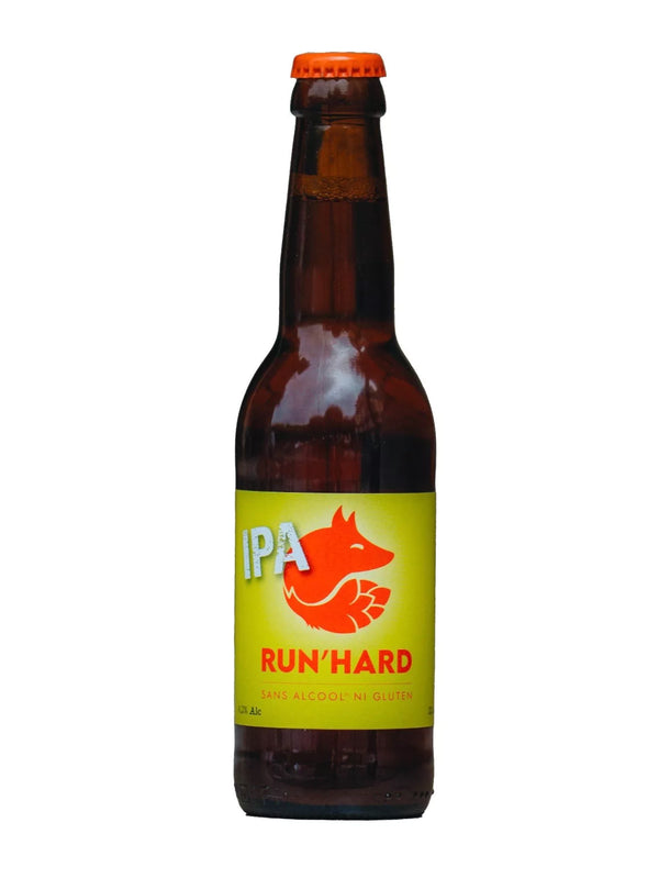Bière sans alcool 33cl Run'Hard IPA 0,4% Sanzalc, cave sans alcool pour adultes décomplexés