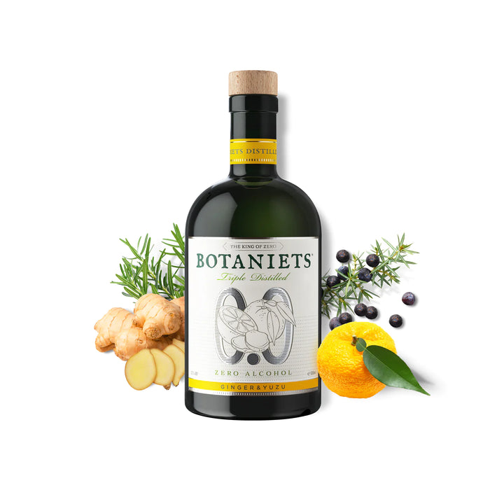 Botaniets Ginger-Yuzu Gin 0.0% Sanzalc, cave sans alcool pour adultes décomplexés