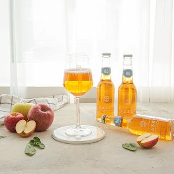 Cidre bio Maison Sassy sans alcool 0,0% Sanzalc, cave sans alcool pour adultes décomplexés