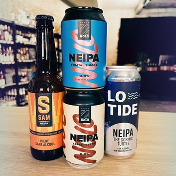 Raccolta di 4 birre neipa senza alcol