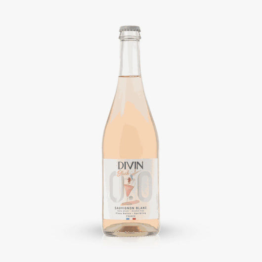 Effervescent Blush Sauvignon blanc Divin sans alcool 0,0% Sanzalc, cave sans alcool pour adultes décomplexés