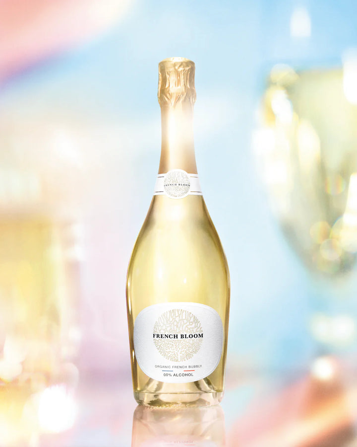 Effervescent French Bloom blanc 0.0% sans alcool Sanzalc, cave sans alcool pour adultes décomplexés