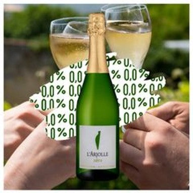 Effervescent blanc sans alcool Arjolle 0.0% Sanzalc, cave sans alcool pour adultes décomplexés