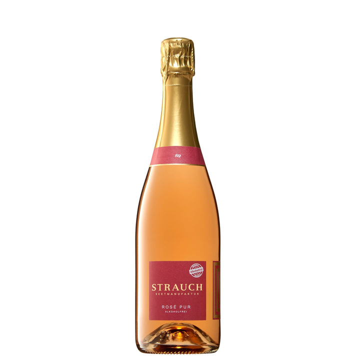 Effervescent rosé Strauch 0.5% sans alcool Sanzalc, cave sans alcool pour adultes décomplexés