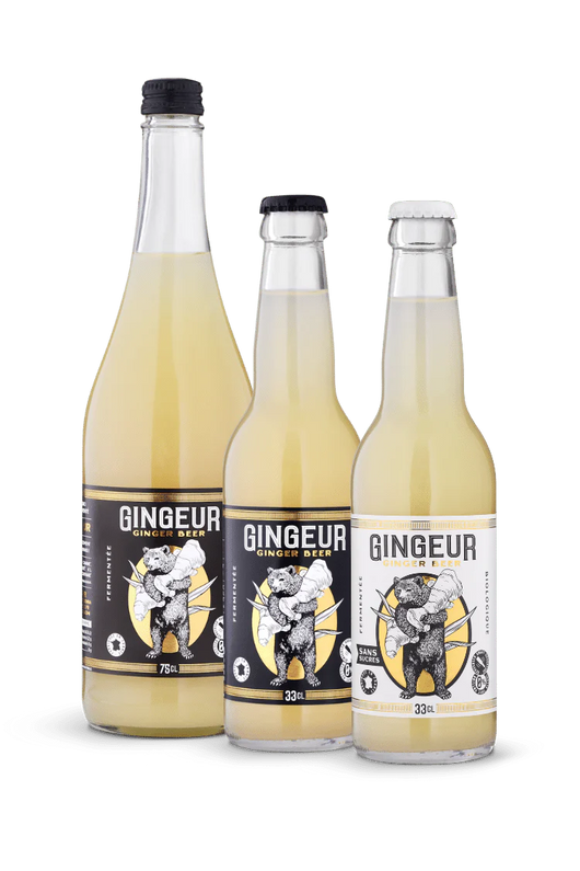 Ginger Beer Bio Gingeur 33 cl Sanzalc, cave sans alcool pour adultes décomplexés
