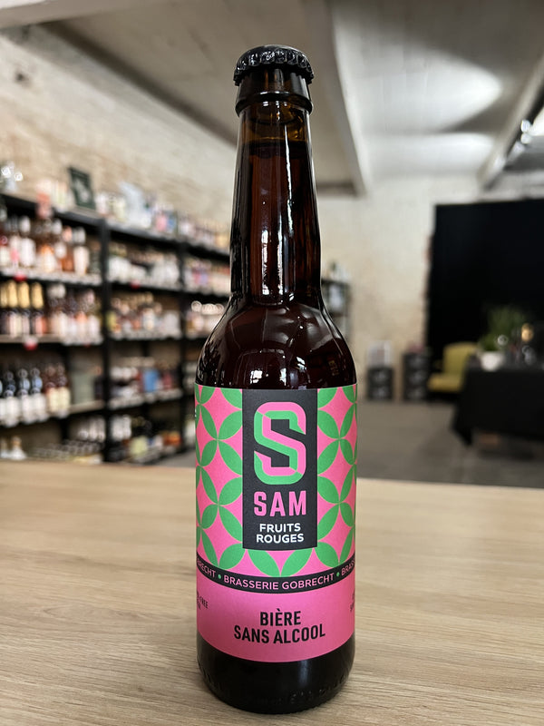 Bière SAM fruits rouges sans alcool 0,5% - bouteille 33 cl