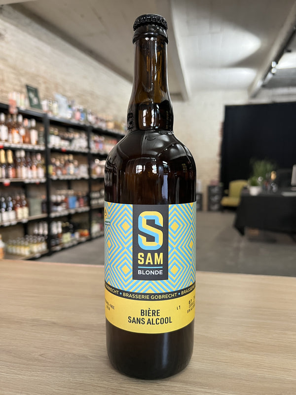 Sam blonde beer without alcohol 0.5% - 75 cl bottle