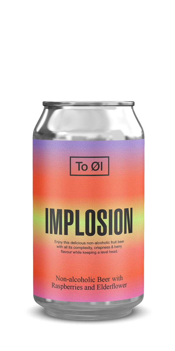 La cerveza de implosión fruitada sin alcohol 0.3%