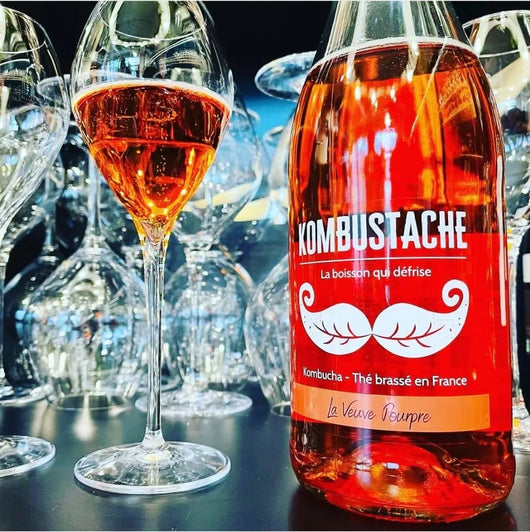 Kombucha La Veuve Pourpre de Kombustache Bio 0.0% sans alcool - 75 cl Sanzalc, cave sans alcool pour adultes décomplexés