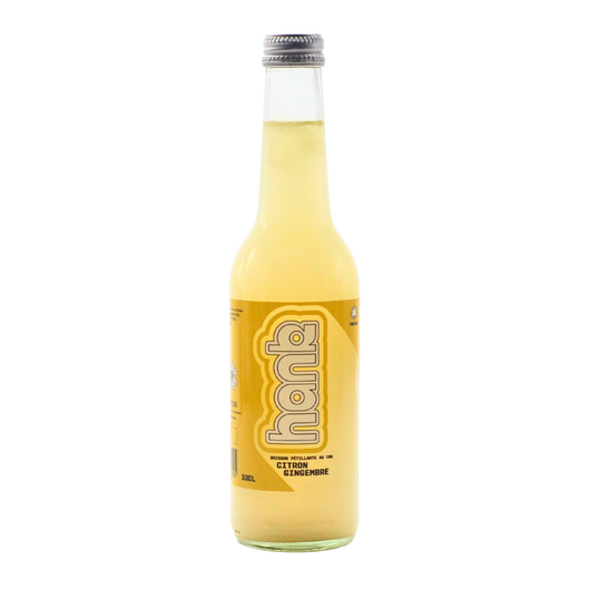 Limonade Hank au CBD Bio saveur Citron & Gingembre Sanzalc, cave sans alcool pour adultes décomplexés