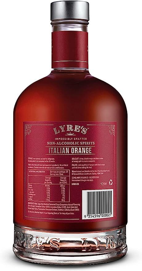 Lyre's Italian Orange spirit 0% sans alcool 🥂 Sanzalc, la cave sans alcool et sans complexe