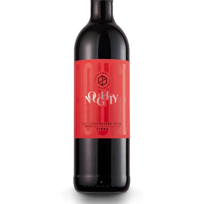 Noughty vin rouge 0.5% sans alcool Sanzalc, cave sans alcool pour adultes décomplexés