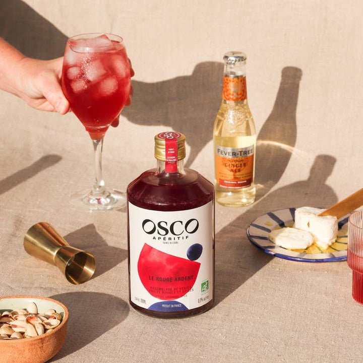 OSCO Le Rouge Ardent Bio 0,0% sans alcool Sanzalc, cave sans alcool pour adultes décomplexés