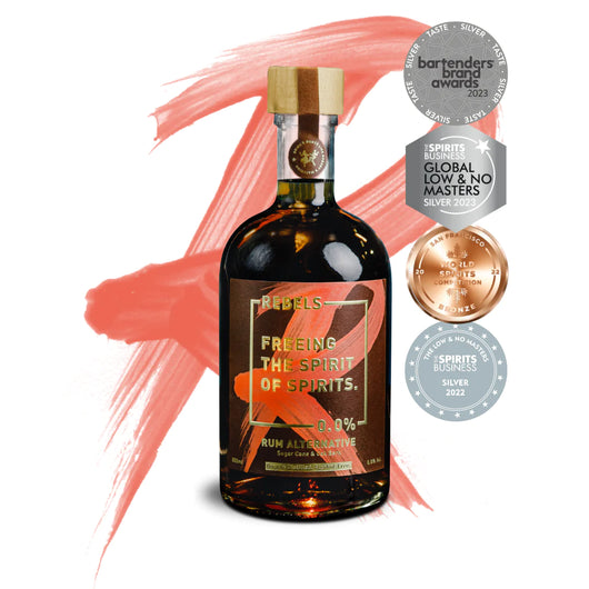 Rebels 0.0% Rhum Alternative sans alcool Sanzalc, cave sans alcool pour adultes décomplexés