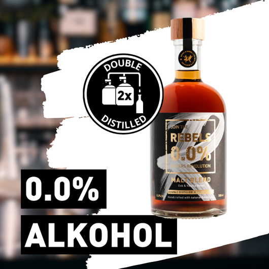 Rebels 0.0% Whisky Alternative sans alcool Sanzalc, cave sans alcool pour adultes décomplexés