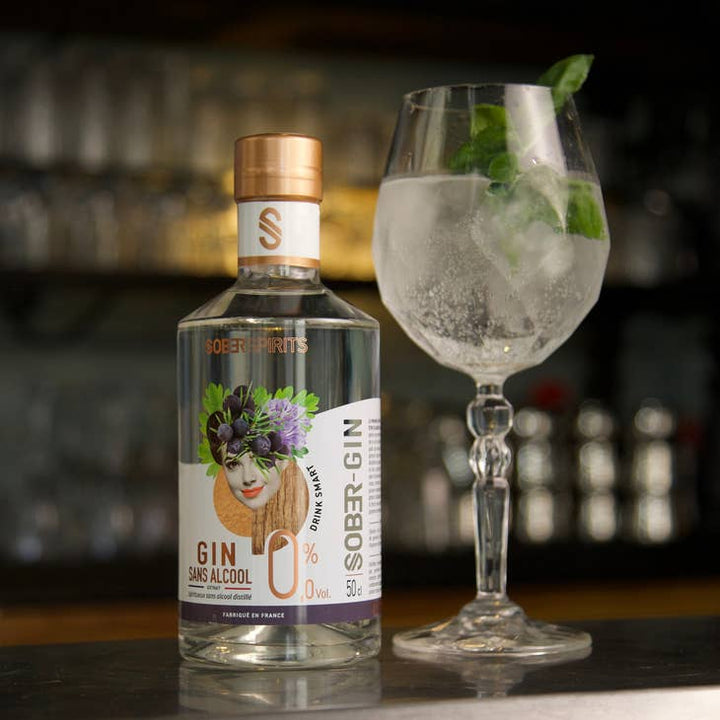 Spiritueux sans alcool SOBER GIN 0.0% 🥂 Sanzalc, la cave sans alcool et sans complexe