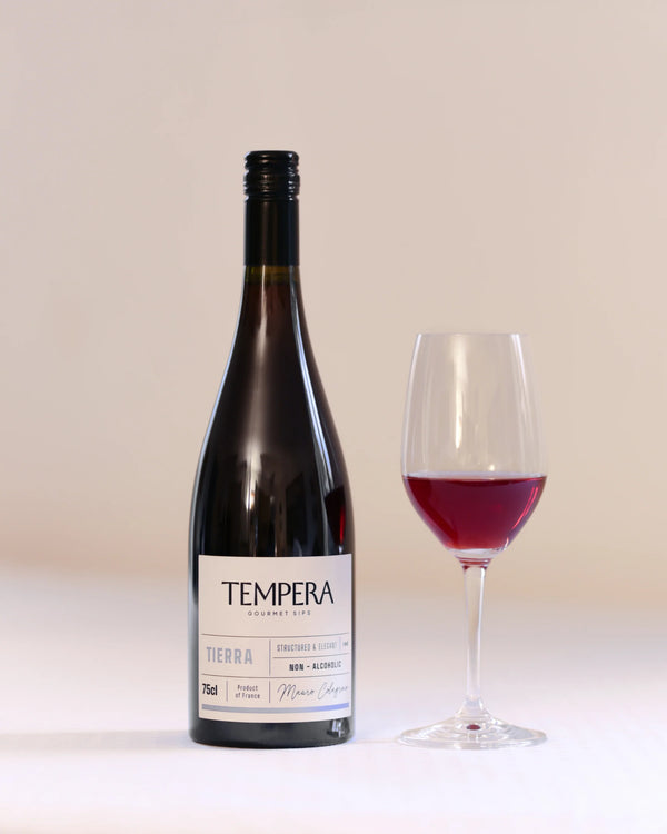 Elegante rode Tierra - Tempera alcoholvrije gastronomische drank