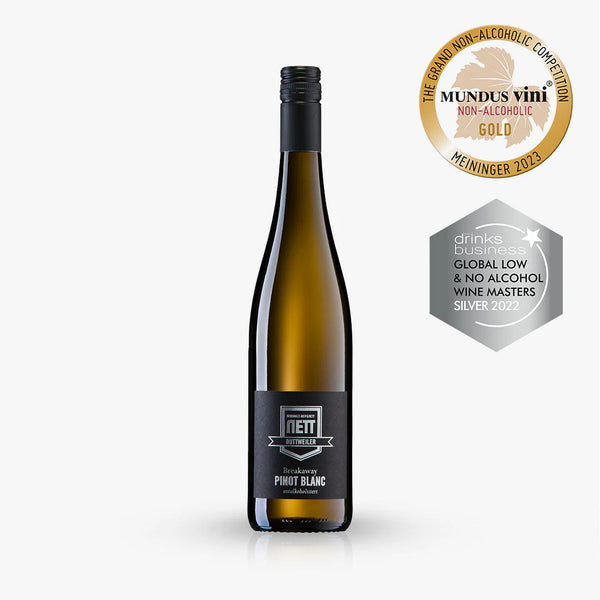 Vin blanc Breakaway Pinot blanc NETT sans alcool 0,5% Sanzalc, cave sans alcool pour adultes décomplexés