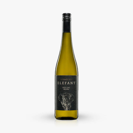 Vin blanc Elefant Riesling 0.5% sans alcool Sanzalc, cave sans alcool pour adultes décomplexés