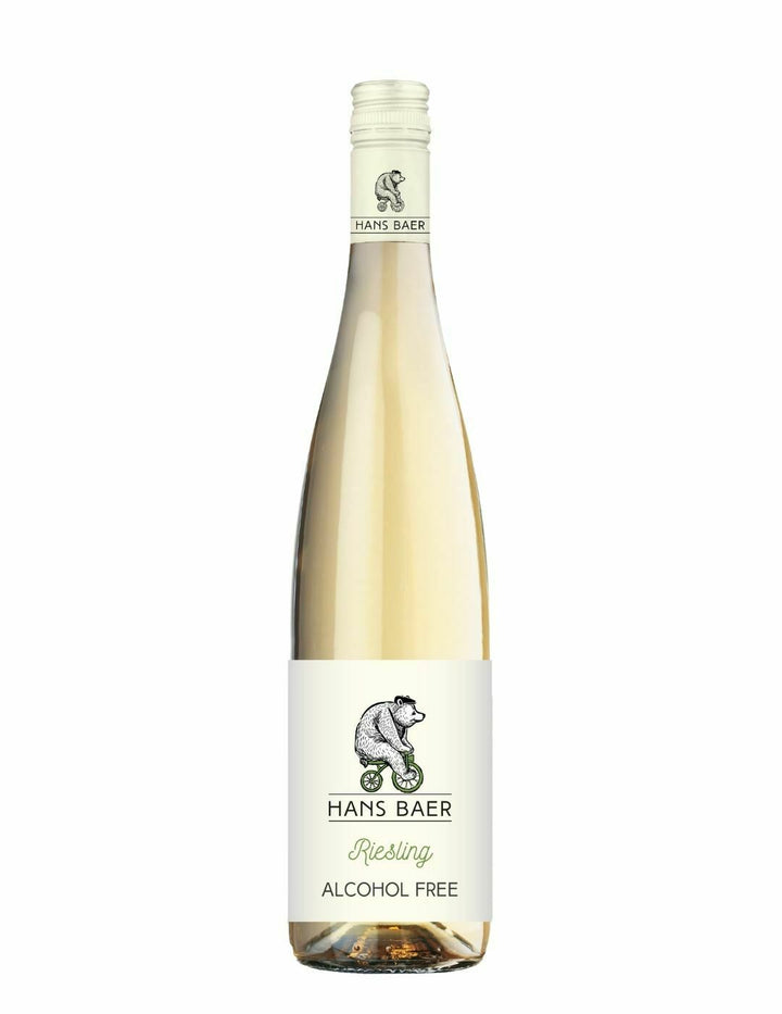 Vin blanc Hans Baer Riesling 0.1% sans alcool Sanzalc, cave sans alcool pour adultes décomplexés