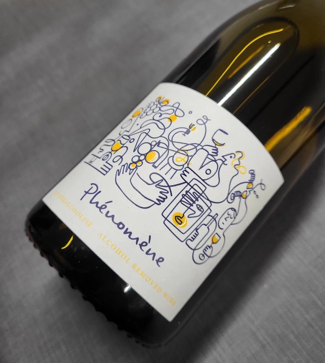 Vin blanc sans alcool 0,4% Phénomène Sanzalc, cave sans alcool pour adultes décomplexés