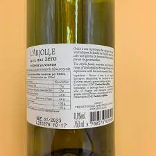 Vin blanc sans alcool Arjolle Équilibre Zéro 0.0% Sanzalc, cave sans alcool pour adultes décomplexés