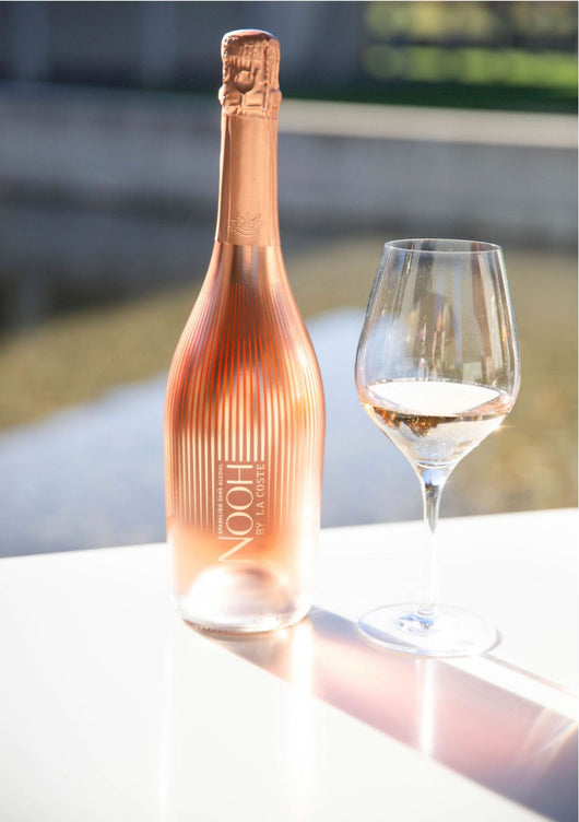 Vin effervescent rosé NOOH by La Coste 0,0% sans alcool Sanzalc, cave sans alcool pour adultes décomplexés