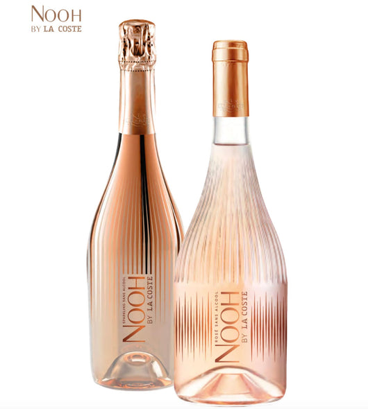 Vin effervescent rosé NOOH by La Coste 0,0% sans alcool Sanzalc, cave sans alcool pour adultes décomplexés